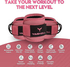Ankle Straps for Cable Machines Women - Adjustable Gym Ankle Strap for Cable Machine, Neoprene Padded Cable Straps, Durable Leg Strap with Cable Cuff, Glute Kickback Ankle Strap with D Rings