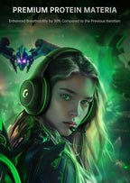 CM7002 Gaming Headset for PS5, PS4, PC, Mac, Switch, Xbox Series, Surround Sound RGB Gaming Headphones with Noise Canceling Microphone, 50MM Dynamic Drivers, 3.5MM Audio Jack, Black Green