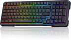 Redragon Wireless Mechanical Keyboard, 3 Mode Gasket Mounted RGB Gaming Keyboard with Volume Knob, Pre-Lubed Linear Switches, MDA-Profile, 98 Keys Hot Swappable Creamy Keyboard for PC/Tablet/Xbox/PS4