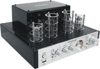 Rockville BluTube SG 70W Home Theater Tube Amplifier Stereo Receiver, Bluetooth, USB/RCA/Optical/Coaxial Inputs, 35W x 2 RMS @ 4 Ohm, for Music and Movies