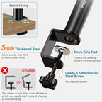 Set of 2 Studio Monitor Stands Desk Clamp Desktop Speaker Stands with Isolation Pads