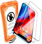 UniqueMe for iPhone 12 / iPhone 12 Pro Screen Protector - [Military Grade Shatterproof & 9H+ Hardness] Screen Protector 12 Pro Tempered Glass Full Coverage Protection, Easy Installation, 2 Packs