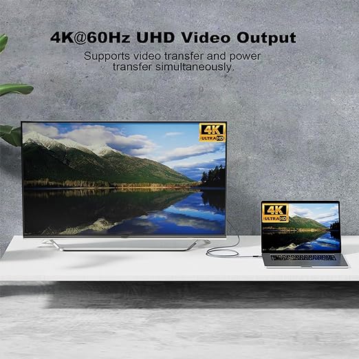 Type C Cable, 240W 48V/5A USBC to USB C 3.2 Gen2×2 Extension Cable, 20Gps Male Female Extender Cable, 4K@60Hz Dual C Video Cord for MacBook Pro, Dell, Arzopa, Galaxy, Portable Monitor