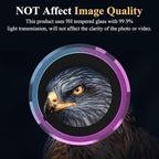 YWXTW Camera Lens Protector for Samsung Galaxy S24 / S23 / S23 Plus, [NOT for S24 Plus] 9H Tempered Glass Metal Individual Ring Camera Screen Protector for S24 Accessories (Multi-Colored)