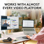 Logitech Brio 101 Full HD 1080p Webcam for Meetings, Streaming, Desktop, Laptop, PC - Built-in Mic, Shutter, USB-A, Teams, Zoom - Black