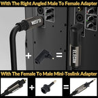 Elecan Optical Audio Cable 6 Ft/2 Pack Digital Audio Toslink Cable Cord-Fiber Optic-Gold Plated-Flexiable&Durable-for Home Theater,Sound Bar,PS4& Xbox-with Right Angled+Mini Toslink Adapters+Ties