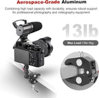 Camera Clamp Mount with Dual Ballhead Magic Arm, Aluminum Camera Mount Super Clamp Kit for DSLR Action Camera/Phone/Monitor/LED Light/Microphone, for Desk/Tripod/Tube/Crossbar (SY001)