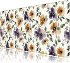 Watercolor Floral Large Mouse Pad,Gaming Keyboard Desk Pad,Extended Mouse Mat Non-Slip Rubber Base with Stitched Edges for Office Game Home XXL 35.4"x15.7"