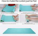 YSAGi Desk Mat, Waterproof Desk Pad,Large Mouse pad for Desk, Leather Desk Pad for Keyboard and Mouse,Dual-Sided Mouse Mat for Office (23.6" x 13.7", Calamine Blue+Cobalt Green)