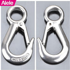 Alele 2Pack Grab Hooks, Slip Hooks,Stainless Steel Lifting Hook Rigging Accessory (Grab Hooks 200Kg 2p)