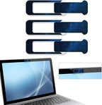 Webcam Cover, 3 Pieces, Laptop Camera Cover, Privacy Shielding Capacity is Twice as Big as The Traditional, Suitable for Computer Mobile Phones, laptops, Tablets and so on (The Starry Sky)