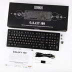 EPOMAKER Galaxy100 QMK/VIA Wireless Gaming Keyboard, Aluminum Shell, Bluetooth/2.4Ghz/USB-C, Pre-Lubed Hot-Swappable Linear Switches, NKRO, RGB Backlit (Black, Marble White Switch)