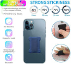 Universal Phone Grip for Smartphones - Phone Holder for Hand -Wireless Charging Compatible (Dark Blue) - 2Pack