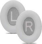 Damex Ear Cushions for Bose qc35 ii Replacement Ear Pads, Compatible with Bose QuietComfort 35 Replacement earpads, Increased Stitching,no Breakage, Protein Leather, Softly. (Silver)