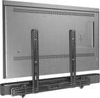 Perlegear Soundbar Mount, Sound Bar Mount with Holes/Without Holes, Sound Bar Mounts Under TV up to 15 lbs, Non-Slip Base Holder Extends 3.5” to 6”, Attach Speaker to TV or Wall