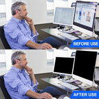 Computer Privacy Screen Filter 22 Hanging Monitor Privacy Screen Protector for 16:10 Aspect Ratio Widescreen Computer Monitor, Eye Protection Anti Glare Blue Light Screen Protector