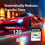[5-Yrs Free Data Recovery] GIGASTONE 256GB SD Card, 4K Camera Pro MAX, A2 4K SDXC Memory Card High Speed 4K UHD Video Compatible with Canon Kodak Digital Camera, with 1 Mini case
