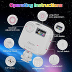 ULANZI U60 RGB Video Lights White LED Camera Light 360° Full Color Portable Photography Lighting w Quick Release Cold Shoe Adapter and Clip, 2500mAh Rechargeable CRI 95+ 2500-9000K Dimmable Panel Lamp