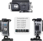 SOONSUN Waterproof Case for GoPro Hero 13 12 11 10 9 Black,196FT/60M Underwater Protective Diving Housing with Accessories, Built-in Dual Cold Shoe Mount to Connect Video Light and Microphone
