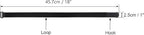 12 Pack 1 x 18 Inches Hook and Loop Reusable Fastening Cable Tie Down Straps by Wisdompro - Reusable, Durable Functional Cinch Strap to Keep Your Home, Office, Workspace from Tangled Messes of Cords