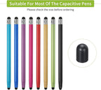 MECCANIXITY 40Pcs Replacement Stylus Pen Tips 4.5mm Conductive Capacitive Touch Screen Pens Tips Silicone Rubber, Black