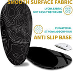 Hokafenle Ergonomic Mouse Pad Wrist Support with Stepped-wedge Design, Wrist Rest Pain Relief Mousepad Filled with Memory Foam, Carpal Tunnel Mousepad for Wireless Mouse(12x8 inch, Topographical Line)