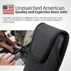 Turtleback Belt Clip for iPhone 16 Pro, 16e, 15 pro 14 Pro 13 Pro -Large- Fits w/Defender Bulky Style Cases - Premium Black Nylon, Vertical Belt Holder, Magnetic Closure HD Rotating Belt Clip
