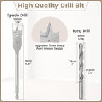 Starlink Cable Grommet Routing Kit for 3/4 inch Wall Hole, 4PCS Wall Grommets Accessories Including 3/4" Spade Drill Bit, Drill bit, and 40 Wall Wire Clips