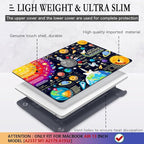CISSOOK Compatible with MacBook Air 13 inch Case 2021 2020 2019 2018 Release A2337 M1 A2179 A1932, Hard Shell Case+ Keyboard Cover for MacBook Air 13 Inch with Retina Display Touch ID, Universe Space