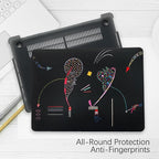 Berkin Arts for MacBook Air 13.6 inch Case A3240 A3113 A2681 (M4 M3 M2) 2025 2024-2022 Release with Keyboard Cover & Screen Naive Art Illustrated (Two Sides by Kandinsky)