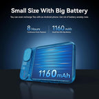 Khadas Tea Portable Headphone Bluetooth Amplifier,HiFi Hi-Res DAC USB Bluetooth 5.0, LDAC/aptX HD, PCM, DSD, MQA 32bit/384KHz ESS ES9281ACPro Qualcomm QCC5125 (Teal Blue)
