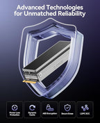 ORICO OSC 4TB M.2 NVMe SSD for Desktop PC, PCIe 4.0 Internal SSD with 7450MB/s Read, TLC NAND, Pre-Installed Pro-Grade Finned Heatsink, Innovative IceArmor Cooling, M.2 2280 Drive