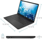 HP 17.3" Business Laptop Computer, 10-Core Intel Core i5, Windows 11 Pro with Microsoft Office License Included, PLUSERA Earphones (Jet Black, 16GB RAM | 1.2TB Storage)