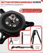 IFOOTAGE Seastar Q1S, Quick Release Plate, Upgrade Camera Quick Connect Tripod Mount Compatible with Canon, Nikon, Sony DSLR Camcorder Video Photography, Ball Head,Tripod, Monopod, Slider etc