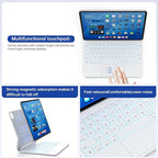 Keyboard Case with Stylus Pen for ipad Air 11-inch (M3 2025,M2 2024)iPad Pro11 in(1st/2nd/3rd/4th Generation) Magic-Style Magnetic Keyboard Case,Multi-Touch Trackpad 10.9” iPad Air 4th/5th Gen.(white)