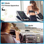YMOO Bluetooth 5.4 Transmitter Receiver for Airplane, Wireless Bluetooth Adapter Travel Essentials, Supports to 2 Headphones, 25H Playtime, 2-in-1 Adapter with LED Display for TVs Gym Car Home