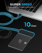 SABRENT USB 3.2 Type A to SATA/U.2 SSD Adapter Cable with 12V/2A Power Supply [EC-U2SA]