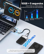ORICO 1TB External SSD Up to 2000MB/s, Portable Solid State Drive with 20Gbps USB C&A Cable, Reliable Storage for Type-C Smartphone, Tablets, Laptops, USB 3.2 Gen 2x2- M20