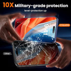 UniqueMe for iPhone 15 Plus / 16 Plus Screen Protector - [Military Grade Shatterproof & 9H+ Hardness] Tempered Glass Full Coverage Protection, Easy Installation, 2 Packs