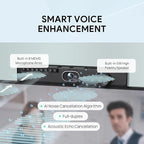 Yealink UVC40 E2 USB Conference Room Camera System 4K Video Conference Camera 120° Wide-Angle Lens 8 Microphone 5W High-Fidelity Speaker Auto Framing Speaker Tracking Compatible with Microsoft, Zoom
