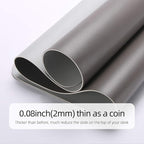 YSAGi Desk Mat, Mouse Pad,Waterproof Desk Pad,Large Mouse pad for Desk, Leather Desk Pad Large for Keyboard and Mouse,Dual-Sided Mouse Mat for Office and Home (Dark Grey, 35.4" x 17")