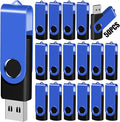 EASTBULL 4GB USB Flash Drive 50 Pack with Lanyards - USB 2.0 Jump Drive for Storage and Backup - Blue 50PCS