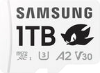 Samsung PRO Plus Sonic The Hedgehog + Adapter, 1TB microSDXC, Up-to 180MB/s, Full HD & 4K UHD, UHS-I, C10, U3, V30, A2, for Nintendo-Switch, Steam Deck, GoPRO, DJI Drone, Tablets (MB-MD1T0SA/LC1)