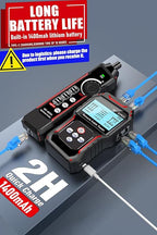 NF-8209S Network Cable Tester, RJ45 Ethernet Tester for POE/Cat5/Cat7/Cat6a/Cat6/Cat5e, Wire Mapper, Length, Open/Short, Wire Fault Locator, Ethernet LAN Network Toner Tool