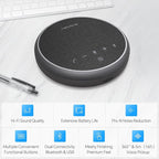 N newline Conference Speaker and Microphone, 360 Voice Pickup, AI Noise Reduction, Dual Connectivity, USB C Conference Room Speaker for Meetings, NewPie