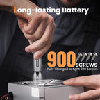AM ARROWMAX Mini Electric Screwdriver, 4 Torque Settings Precision Screwdriver w/ 34 Magnetic Bits, Magnetic Storage, 5/32''Hex, Repair Tool Set for Phone Camera Laptop Watch (SES) Gray