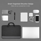 imComor 15.6 Inch Laptop Sleeve Bag, Men Women TSA Case for Macbook Pro 16 M4 M3 M2 M1, Lenovo Ideapad 15.6, HP Envy/Victus 15.6, Acer Aspire/Nitro 5 15.6, Dell 15, ASUS Chromebook 15 Case, Black