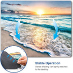 Mouse Pad, Premium-Textured Mouse Mat, Non-Slip Rubber Base Mousepad for Laptop, Computer & PC,9.5×7.9 in,Beach Sunset