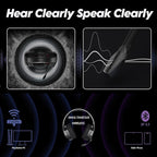 NUBWO G06 Dual Wireless Gaming Headset with Microphone for Ps5, Ps4, PC - 23ms Low Latency Audio - 100-Hour of Playtime - 50mm Drivers (Black-Red)