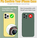 AGVEE 3+3 6 Pack for iPhone 13 Pro 6.1" / 13 Pro Max 6.7" Camera Lens Cover Protector, Bling Diamond & Bling Glitter Metal Ring 9H Tempered HD Glass Camera Cover Protector Film, Bling-Black